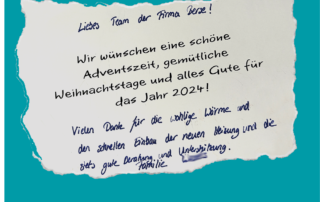 Ausriss einer Gruß-Karte