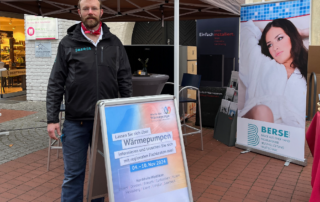 Unser Installateur- und Heizungsbaubaumeister Lars Stapelfeldt gab nützliche Infos und beantwortete gewissenhaft alle Fragen rund um die Wärmepumpe.