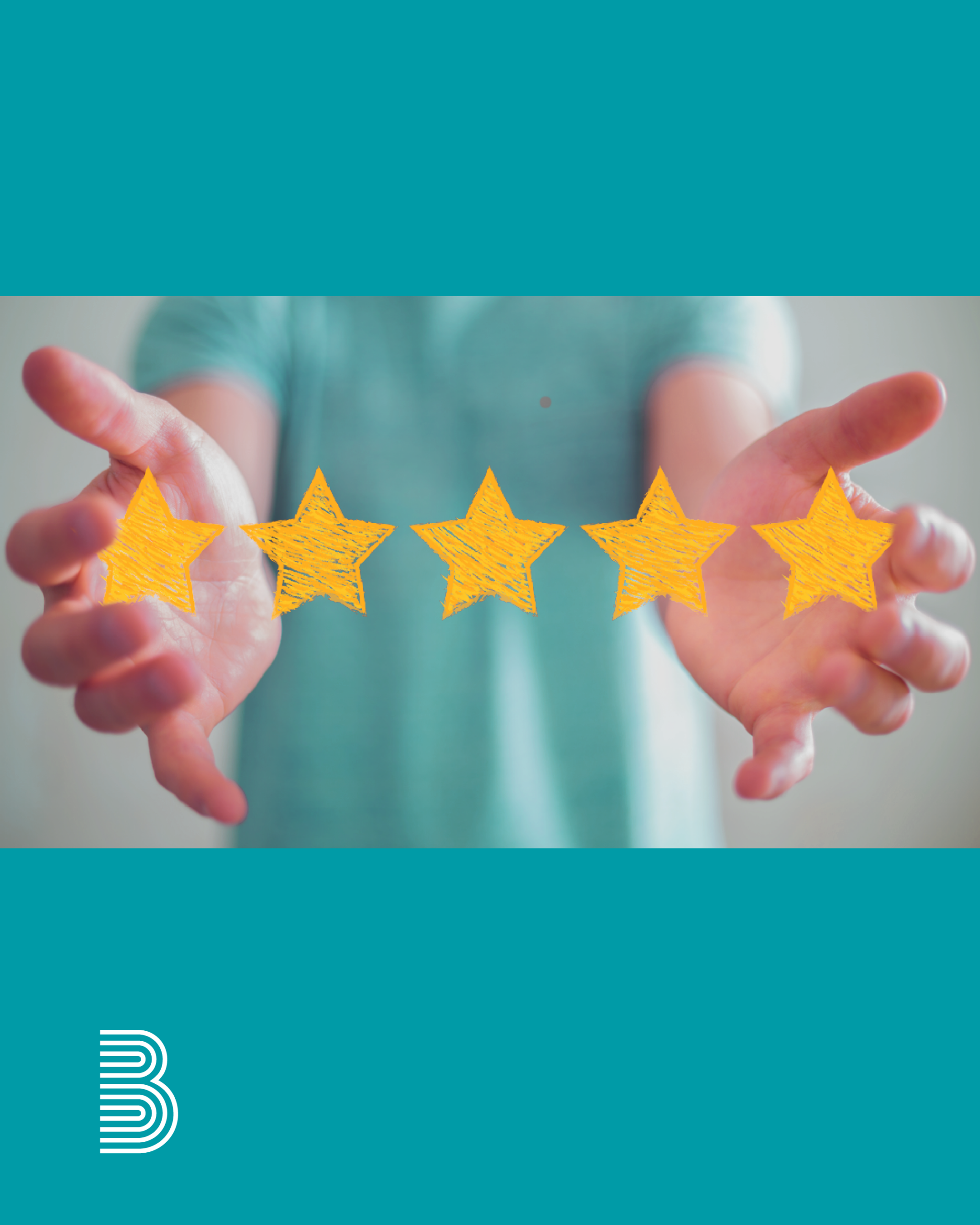 2025_05_google2 Zwei Hände und dazwischen fünf grafische Sterne.