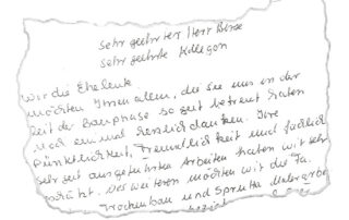 Ausschnitt eines Empfehlungsschreibens für die Berse GmbH.